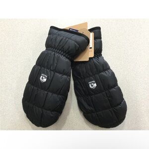 Hestra Quilted Black Mittens